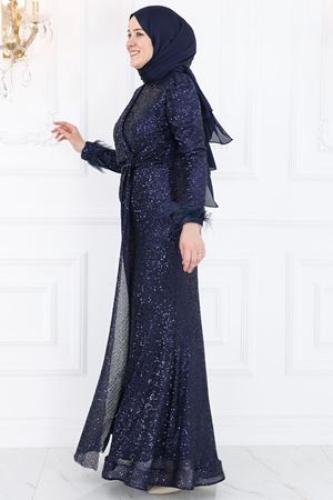 İkbal Abiye Lacivert AMİ1087