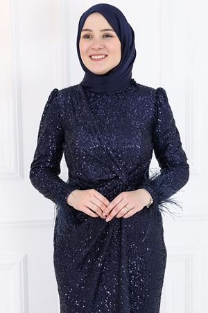 İkbal Abiye Lacivert AMİ1087