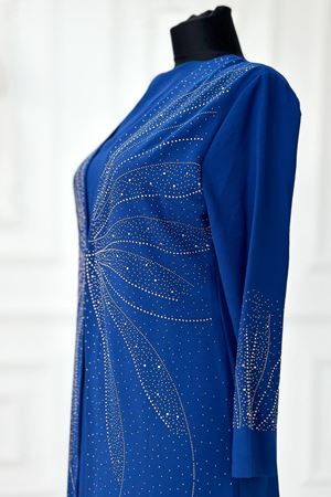 Ceren Tesettür Abiye İndigo AMİ2150