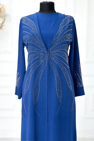 Ceren Tesettür Abiye İndigo AMİ2150