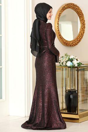 Nihal Abiye Bordo SEF3532