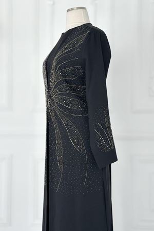 Ceren Tesettür Abiye Siyah AMİ2150