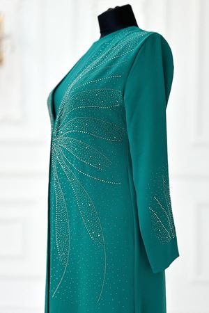 Ceren Tesettür Abiye Zümrüt AMİ2150