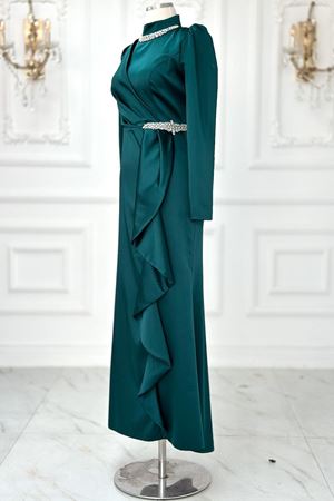 Demre Tesettür Abiye Zümrüt AMİ2105