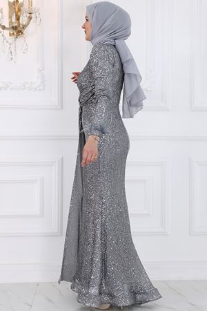 İkbal Abiye Gri AMİ1087