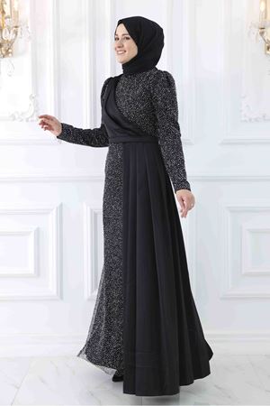 Ecmel Abiye Siyah AMİ1079