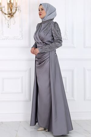 Nehir Abiye Gri AMİ1082