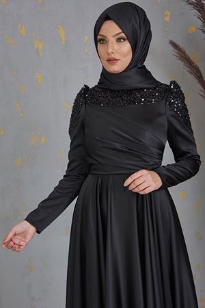 Bersu Abiye Siyah PİE1552