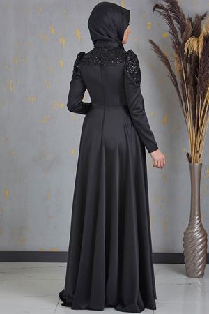 Bersu Abiye Siyah PİE1552