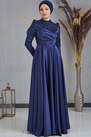 Bersu Abiye Lacivert PİE1552