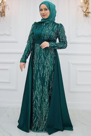 Bürde Abiye Zümrüt AMİ1075