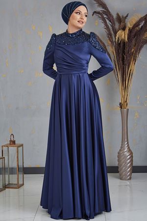 Bersu Abiye Lacivert PİE1552