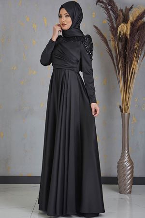 Bersu Abiye Siyah PİE1552