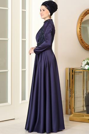 Henna Abiye Lacivert BUR6732