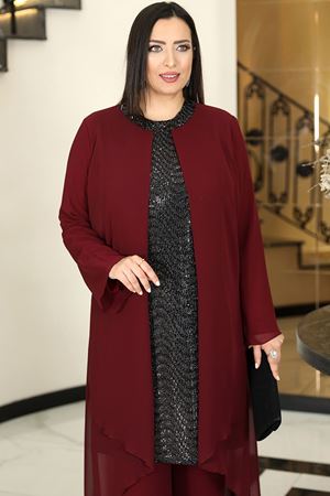 Dilan Abiye Takım Bordo FVLMD104