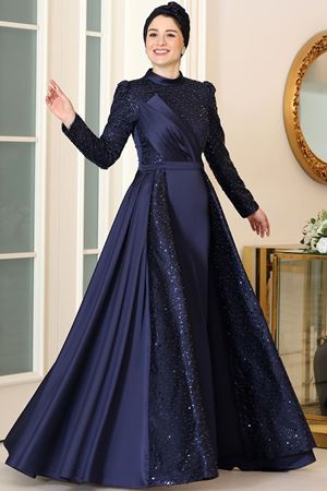 Asel Abiye Lacivert BUR6741