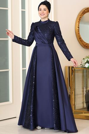 Asel Abiye Lacivert BUR6741