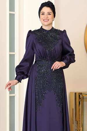 Angel Abiye Lacivert BUR6745