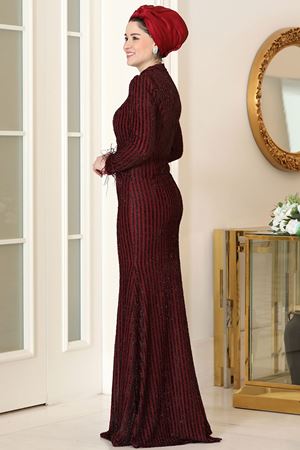 Efşan Abiye Bordo BUR6734