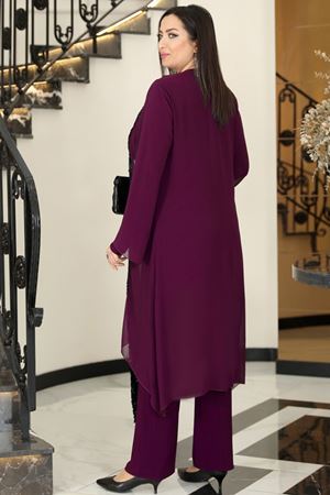 Rengin Abiye Takım Mürdüm FVLMD103