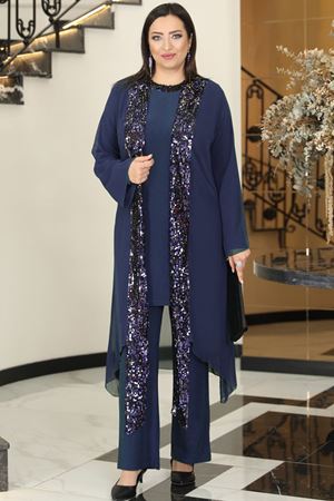 Rengin Abiye Takım Lacivert FVLMD103