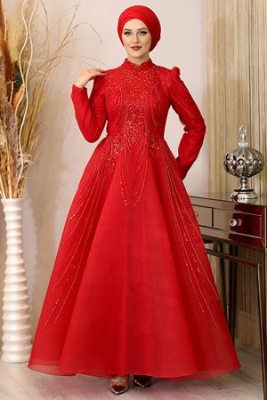 Samyeli Abiye Kırmızı PİE1546