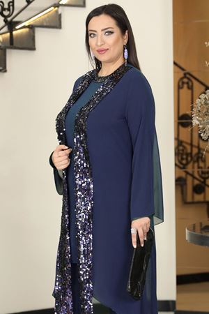 Rengin Abiye Takım Lacivert FVLMD103