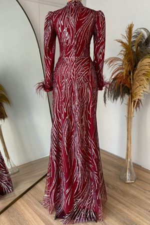 Beril Abiye Kırmızı VKK1008