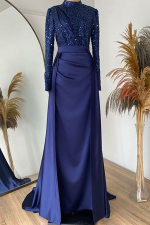 Berra Balık Abiye Lacivert VKK1007