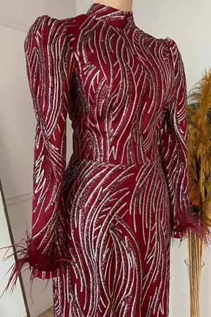 Beril Abiye Kırmızı VKK1008