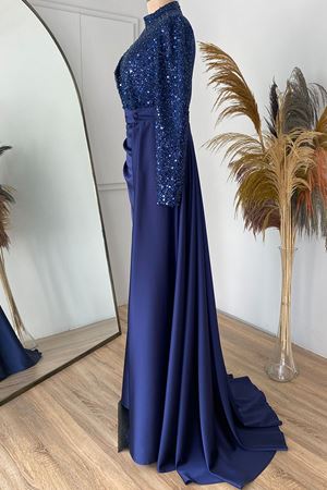 Berra Balık Abiye Lacivert VKK1007