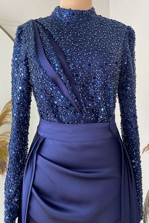 Berra Balık Abiye Lacivert VKK1007