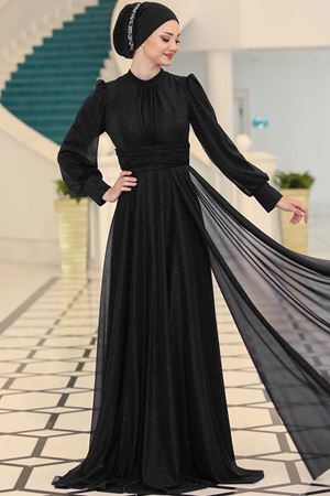 Kübra Abiye Siyah SEF3528