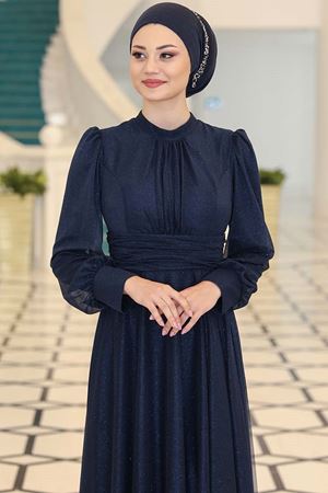 Kübra Abiye Lacivert SEF3528