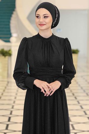 Kübra Abiye Siyah SEF3528