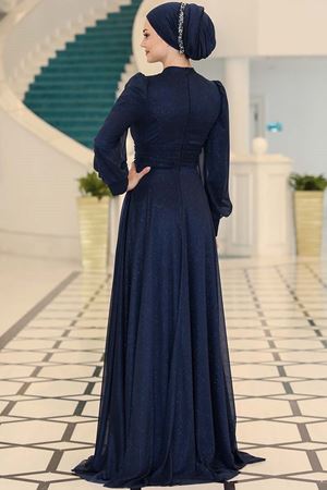 Kübra Abiye Lacivert SEF3528