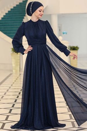 Kübra Abiye Lacivert SEF3528