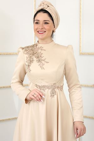 Almila Abiye Bej BUR6728