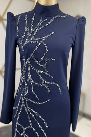 Tuana Abiye Lacivert PİE1541