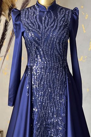 Damla Abiye Lacivert PİE1540