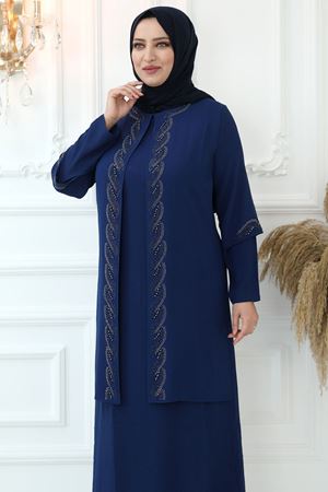 Kristal Abiye İndigo AMİ1040