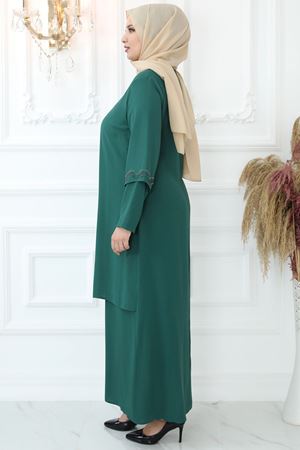 Kristal Abiye Zümrüt AMİ1040