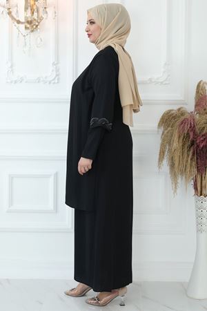 Kristal Abiye Siyah AMİ1040