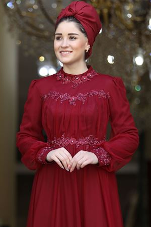 Gülnihal Abiye Bordo BUR6720
