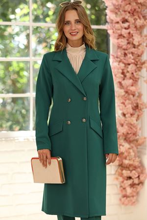 Zarif Ceket Pantolon Takım Zümrüt ELBNMD1465