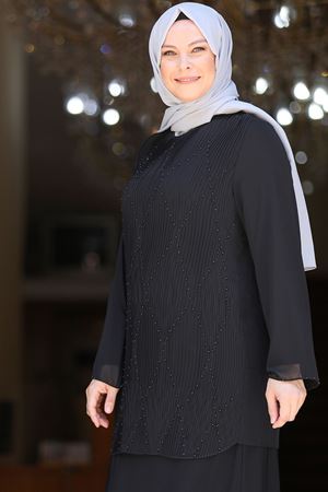 Aybike Abiye Siyah AMİ1026