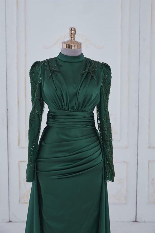 Adel Tesettür Abiye Zümrüt Drs2514