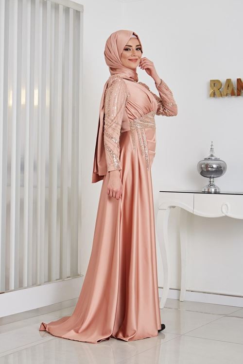 Sırma Tesettür Abiye Rose Rnz210965