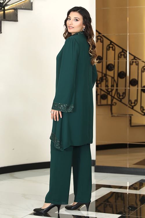 Esla Tesettür Takım Zümrüt Elb20100