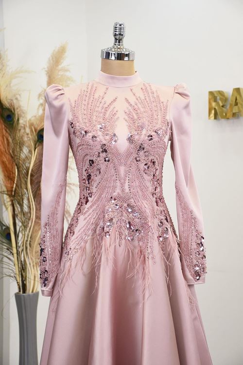 Holly Tesettür Abiye Lila Rnz210960